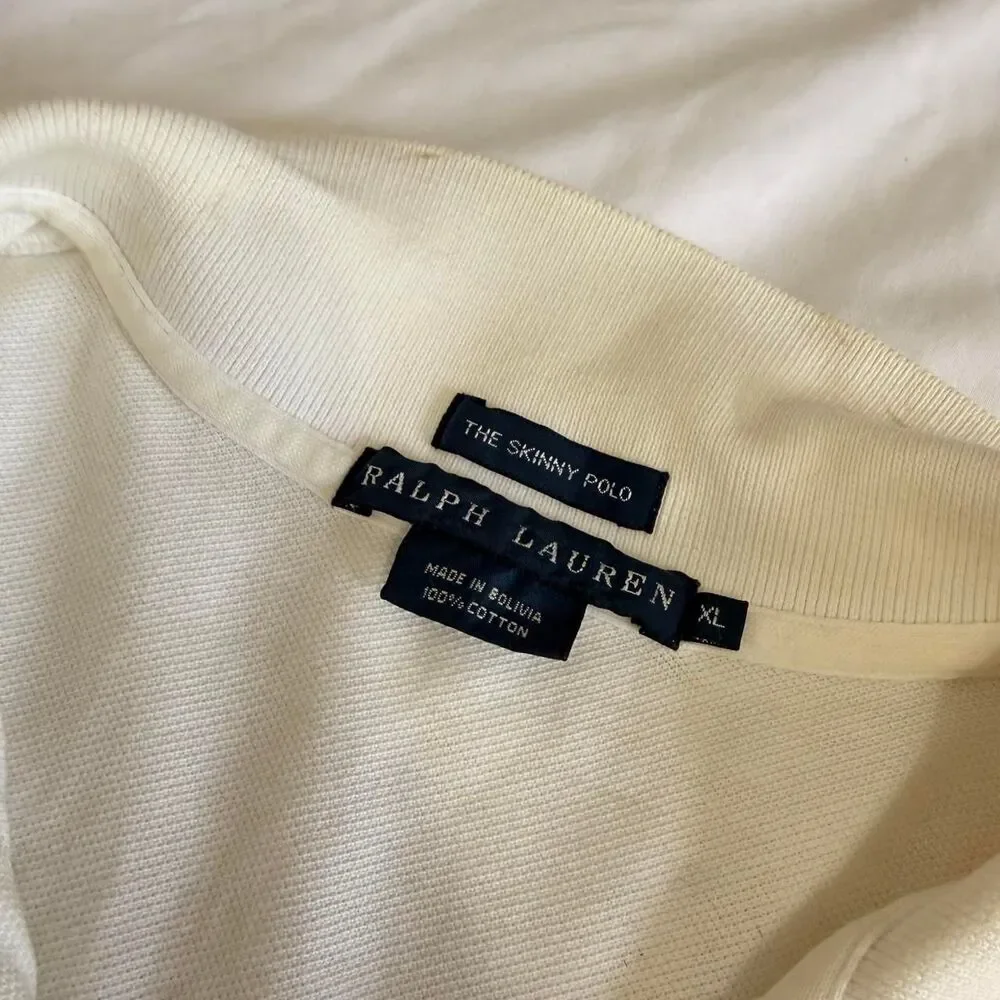Ralph-lauren Men's White and Cream Polo-shirts